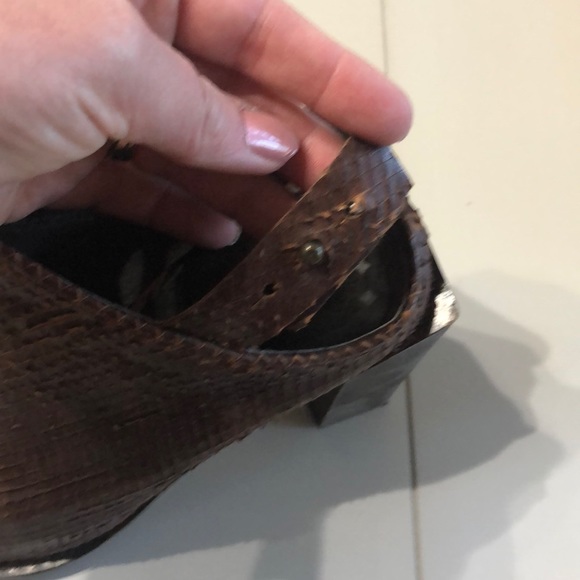 Free People Shoes Mule Silver storm RARE - Picture 5 of 8